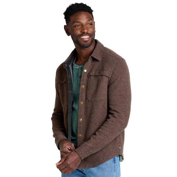 Toad&Co Mens Kennicott Shirt Jacket Falcon Brown XL Shacket - Picture 1 of 12